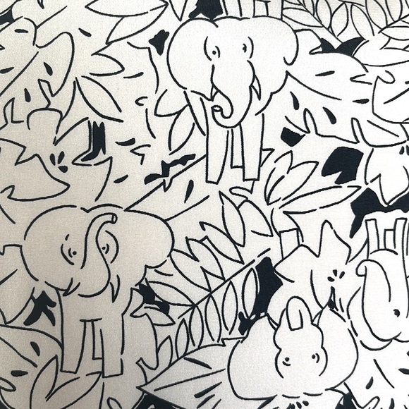 VINTAGE Russ Elephant Print Blouse Size Small - Picture 5 of 9